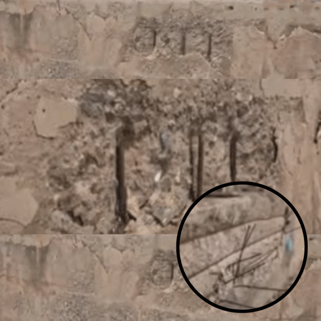 concrete story Exposed iron rods on concrete issue on Accra highway