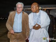 Ghana, Germany Tighten Bonds as Steinmeier Lands in Accra His Excellency Frank-Walter Steinmeier and Honourable Samuel Okudzeto Ablakwa