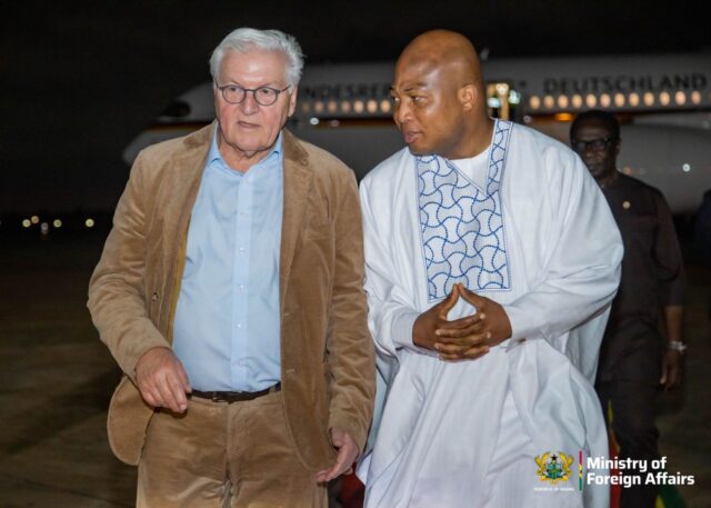 His Excellency Frank-Walter Steinmeier and Honourable Samuel Okudzeto Ablakwa