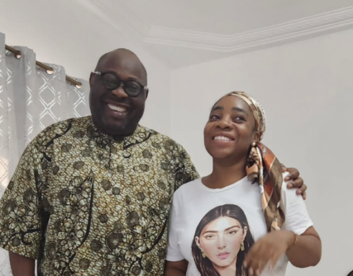 Moesha Boduong Makes Rare Public Appearance in Visit with Dele Momodu