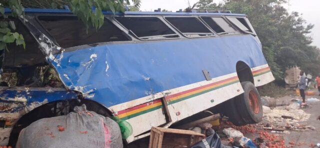Fatal crash near Konongo claims about 13 lives, leaves several injured