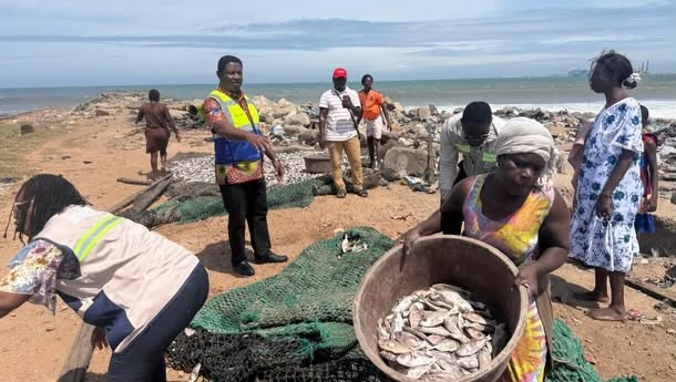 Tema Fish The Food and Drugs Authority (FDA) confiscated contaminated fish during a joint enforcement operation at the Tema Newtown fishing enclave
