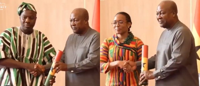 President Mahama swears in new ministers President John Dramani Mahama has sworn in Mahama Ayariga and Dr Zanetor Agyeman-Rawlings as new ministers